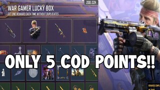 *NEW* ONLY 5 COD POINTS FOR BAKER - DISSIDENT CHARACTER in WAR GAMER LUCKY BOX!! | COD MOBILE