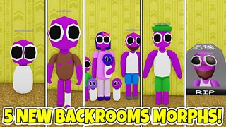 [11/11 UPDATE] How to get ALL 5 NEW PURPLE RAINBOW FRIENDS BACKROOM MORPHS!  - Roblox