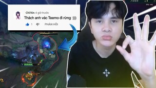 Fan Thách Thức Gầy Vác Teemo Vào Rừng Và Cái Kết | Gầy Best Leesin