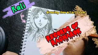 drawing characters from Records of Ragnarok with pen