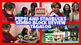 BUILDING A LEGO SEMBO BLOCK CITY PEPSI and STARBUCKS (TAGALOG REVIEW) | ARKEYEL CHANNEL