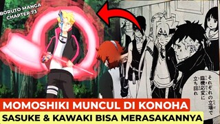 MOMOSHIKI AKHIRNYA MUNCUL DI KONOHA, KAWAKI LANGSUNG MELIHATNYA!!! SPOILER BORUTO MANGA CHAPTER 73