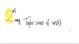 2nd/2ways: Taylor series of sin(x) [Maclaurin's series]