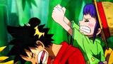 Luffy talks about Ace's death twice, but his reactions are completely different