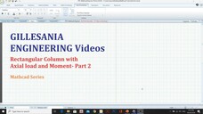 RCD Episode 22 - Analysis of Rectangular Column with Axial Load and Moment