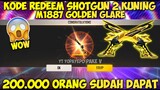 KODE REDEEM SKIN SG 2 KUNING GOLDEN GLARE !? | KODE REDEEM FREE FIRE TERBARU 2021 OKTOBER !!