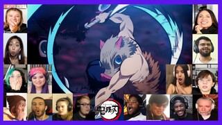 Tanjiro And Inosuke VS Enmu Reaction Mashup | Mugen Train