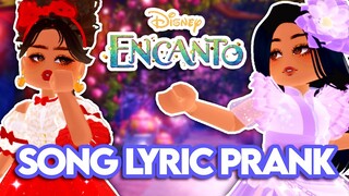 ROYALE HIGH ENCANTO SONG LYRIC PRANK! Royale High 2022 Music Video