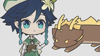 [Genshin Impact] Are the ears of Cat Dragon really so elastic? (Poetry Emperor)