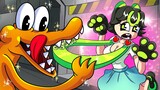 [Animation] Delicious "U"💚 | Alphabet Lore X Roblox Rainbow Friends Mukbang Cartoon | Gummy Dora