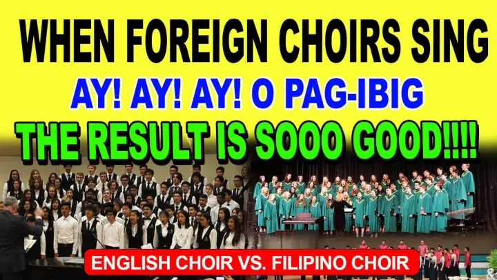 Foreign Choir Singing Filipino Song Ay Ay Ay O Pag ibig 2022 | Must see….
