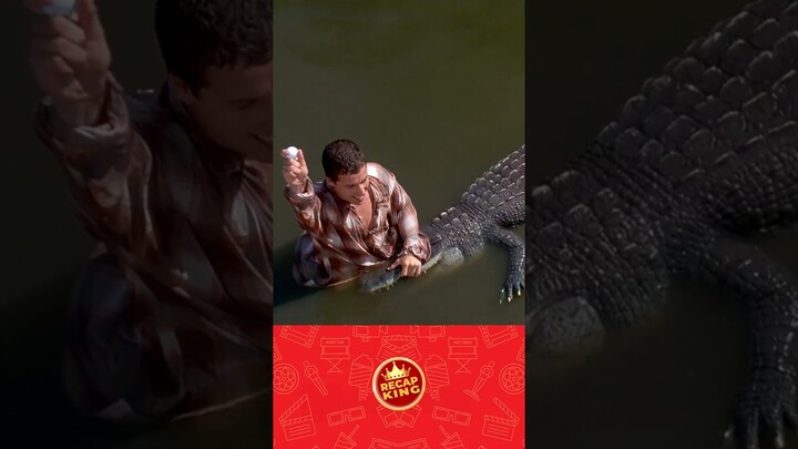 A crocodile swallows the golf ball, and Gilmore fights it to get the ball back, shocking everyone!