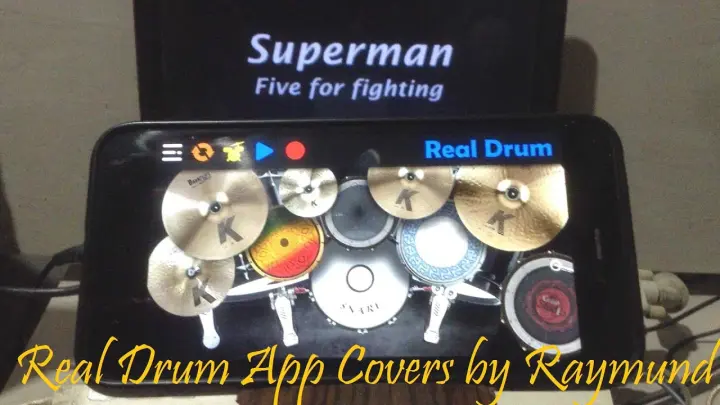 FIVE FOR FIGHTING - SUPERMAN | Real Drum App Covers by Raymund