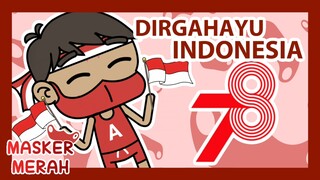 DIRGAHAYU INDONESIA 78 | Masker Merah