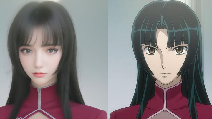 "Gundam 00" real AI female character