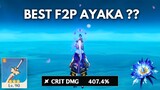 I'm Going to scare people with my F2P AYAKA Build (PT 2) [ Genshin Impact ]