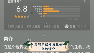 The ratings of all Kyoto Animation animations over the years on Douban (the fourth anniversary comme