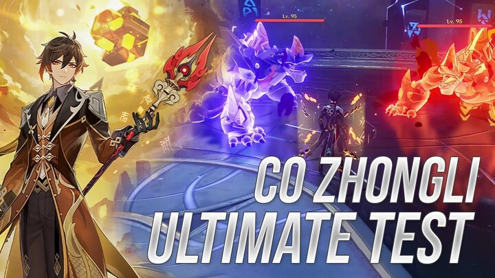 C0 ZHONGLI WITH STAFF OF HOMA ULTIMATE TEST | GENSHIN IMPACT 原神