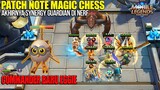 SYNERGY GUARDIAN NERF, COMMANDER BARU EGGIE - PATCH NOTE MAGIC CHESS 1.4.58 MOBILE LEGENDS