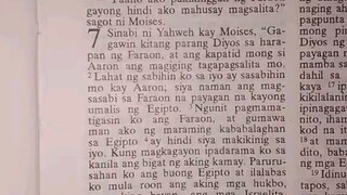 Pang Araw Araw na Talata.               Exodus 7:1-7