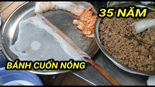 Xếp hàng chờ ăn Bánh Cuốn Nóng Tôm Thịt Hơn 35 Năm