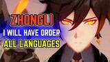 Zhongli "I will have order!" | The Listener - All Languages - EN, JP, KR, CN