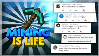 Kalau Ketemu GRASS...Dengerin Lagu MINING IS LIFE MEFELZ | Minecraft Challenge Indonesia Part 14