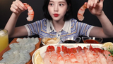 SUB) !🦐 Dokdo Shrimp Sashimi Raw Shrimp Mukbang Asmr