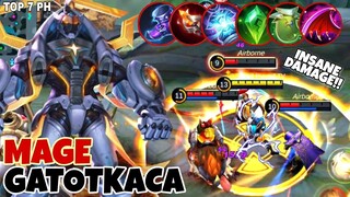 Gatotkaca Mage Hybrid Build 2022 | Insane Damage!!!