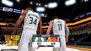 NBA 2K21 Ultra Modded Finals | Suns vs Bucks | GAME 5 Highlights 4th Qtr