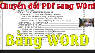 Cách chuyển đổi File Pdf sang Word bằng word 2019