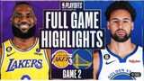 GOLDEN STATE WARRIORS VS LAKERS GAME 2