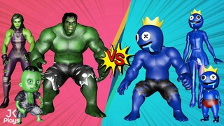 FAMILY HULK VS FAMILY RAINBOW FRIENDS BLUE (She-Hulk Episode 3)