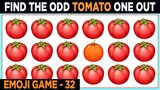 Tomatoes Odd Emoji Fruits Emoji Odd One Out Emoji Game 32 | Find The Odd Emoji One Out #TomatoQuiz