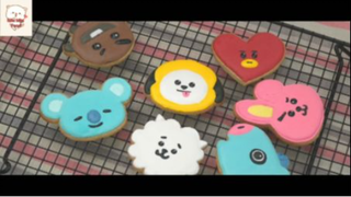 japanese make BTS cookies 1 #monngonNhatBan