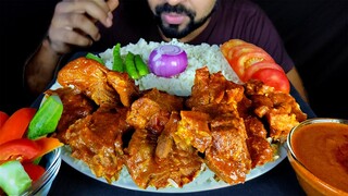 SPICY MUTTON CURRY, MUTTON GRAVY, RICE & CHILI EATING | BIG BITES | ASMR MUKBANG SHOW | #LiveToEATT