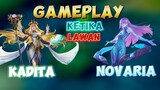GAMEPLAY KADITA KETIKA LAWAN NOVARIA 🙌✍️ #contentcreatormlbb #gameplay #wiamungtzy #kadita