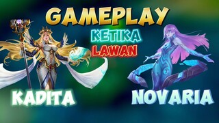 GAMEPLAY KADITA KETIKA LAWAN NOVARIA 🙌✍️ #contentcreatormlbb #gameplay #wiamungtzy #kadita