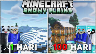 100 Hari Di Minecraft 1.18.1 Tapi SNOWY PLAINS Only (part 2)