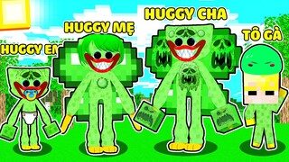 TÔ GÀ EM BÉ ĐƯỢC GIA ĐÌNH HUGGY WUGGY SLIME NHẬN NUÔI TRONG MINECRAFT*1 NGÀY SỐNG VỚI HUGGY SLIMY