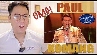 Paul - Komang (Raim Laode) | Spektakuler Show 9 | INDONESIAN IDOL 2023 | REACTION