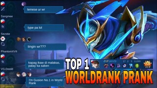 GUSION PRANK | World Rank No. 1 | May isang naniwala? Laughtrip yung reaction nila🤣