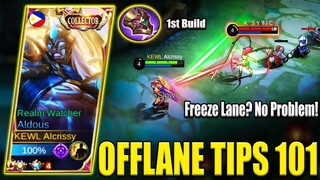 ALDOUS PRO TIPS ON OFFLANE WHEN ESMERALDA FREEZE YOUR LANE AND WIN🔥ALDOUS BEST BUILD 2022 - MLBB