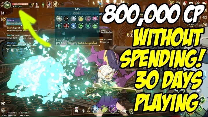 800,000 CP WITHOUT SPENDING TUTORIAL (Ni No Kuni Cross World)