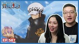 SCAPEL! TRAFALGAR LAW STEALS SMOKY'S HEART! 😘 | One Piece Episode 587 Couples Reaction & Discussion