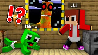 MIKEY & JJ ESCAPE FROM GIANT GREEN RAINBOW FRIEND IN MINECRAFT - MAIZEN PARODY MIZEN MAZEN FENDY