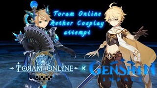 Aether (Male Traveler) Genshin Impact cosplay in Toram Online [By Eugene]