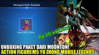 UNBOXING PAKET DARI MOONTON! ACTION FIGURE M5 YU ZHONG MOBILE LEGENDS