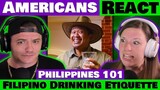 Americans React to Philippines 101: Filipino Drinking Etiquette - Culture & Laughs! @PAPERBUGTV