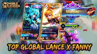 TOP GLOBAL LANCELOT AND FANNY RATAKAN LAND OF DAWN, MENCOBA META LAMA | MOBILE LEGENDS BANG BANG